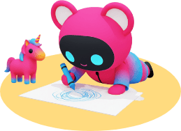 Interactive learning character